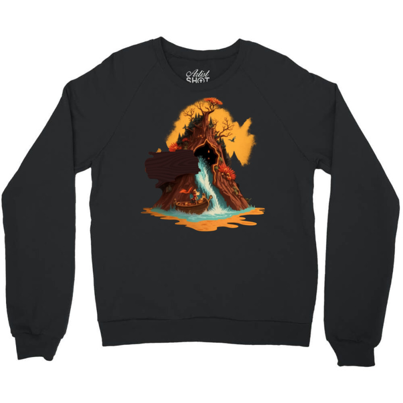 Splash Mountain  1 Crewneck Sweatshirt by jagvirrietb | Artistshot