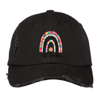 Art Teacher Boho Rainbow Caring Dedicated Loving V Vintage Cap | Artistshot