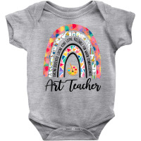 Art Teacher Boho Rainbow Caring Dedicated Loving V Baby Bodysuit | Artistshot