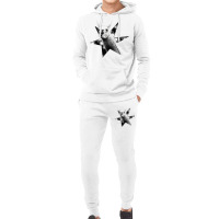 Star Llama No Text Black And White Hoodie & Jogger Set | Artistshot