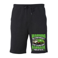 May Start Talking About Garbage Trucks   Waste Man Fleece Short | Artistshot