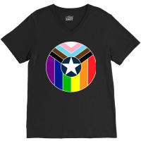 Pride Shield V-neck Tee | Artistshot