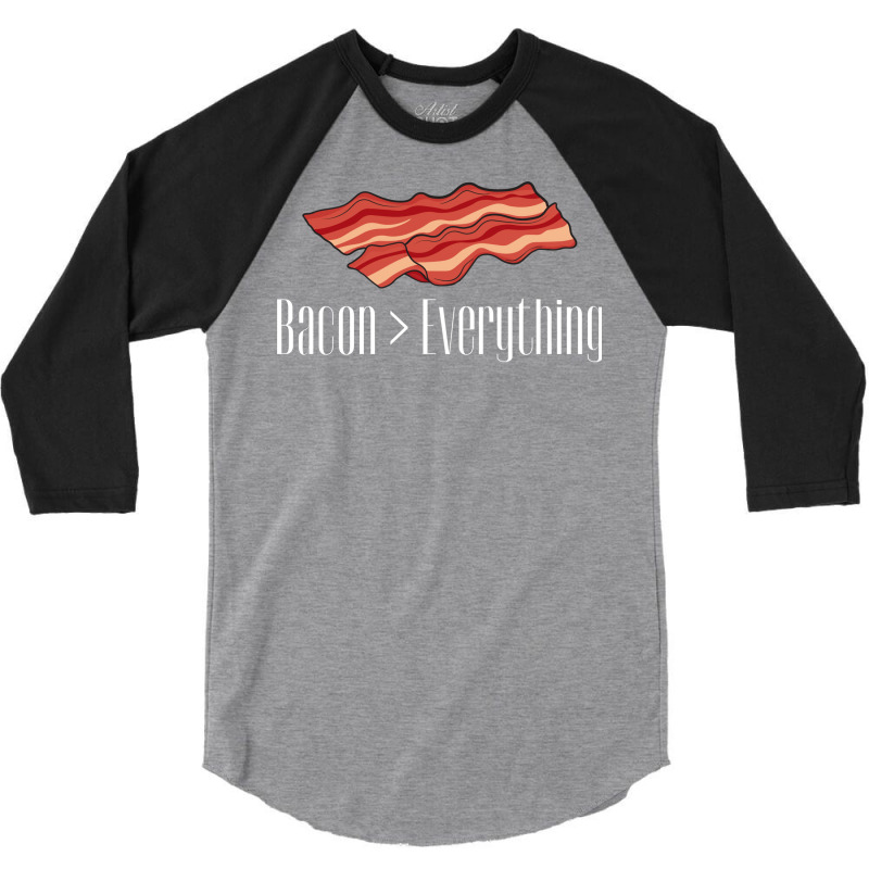 Bacon Over Everything Tumblr 3/4 Sleeve Shirt | Artistshot