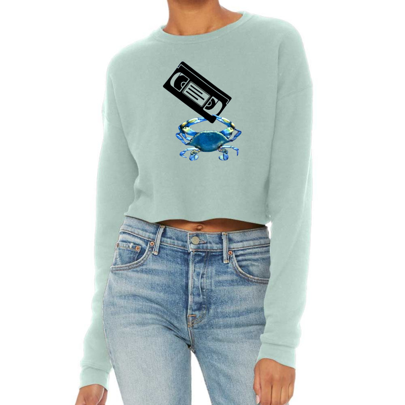 Crabby Cassette Cropped Sweater | Artistshot