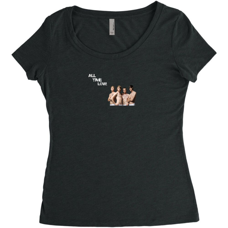 All Time Low Women's Triblend Scoop T-shirt by nazrilda | Artistshot