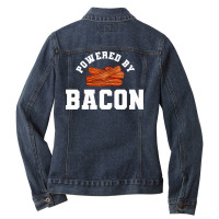 Bacon Food Bacon Strips Stars Ladies Denim Jacket | Artistshot