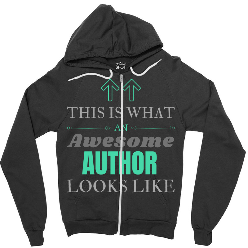 Author Red Zipper Hoodie by otnoscleder8 | Artistshot