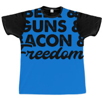 Beer Guns Bacon And Freedom Nature Graphic T-shirt | Artistshot