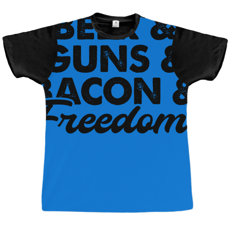 Beer Guns Bacon And Freedom Nature Graphic T-shirt | Artistshot