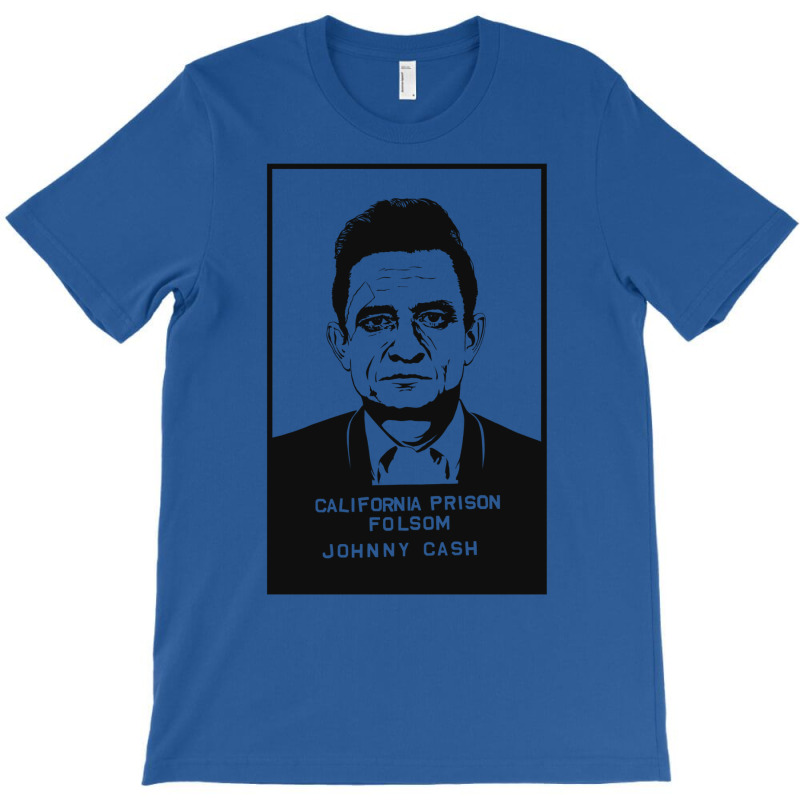 Johnny Cash Prison Black T-shirt | Artistshot