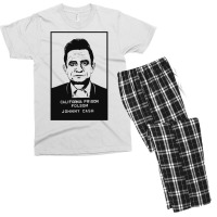 Johnny Cash Prison Black Men's T-shirt Pajama Set | Artistshot