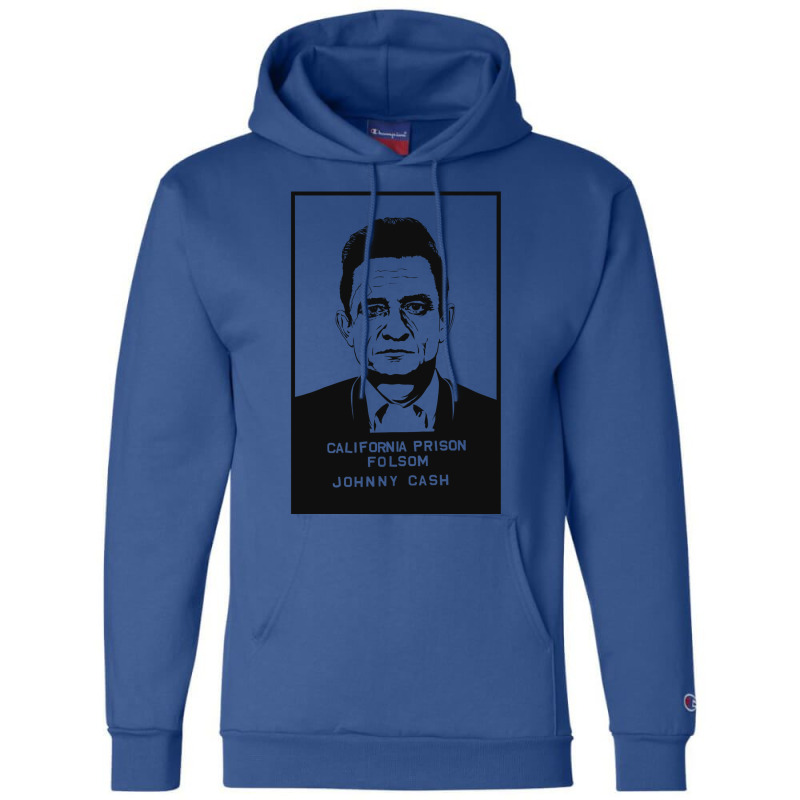 Johnny Cash Prison Black Champion Hoodie | Artistshot