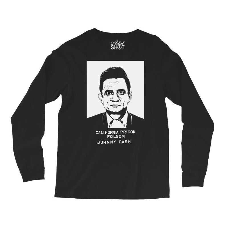 Johnny Cash Prison White Long Sleeve Shirts | Artistshot