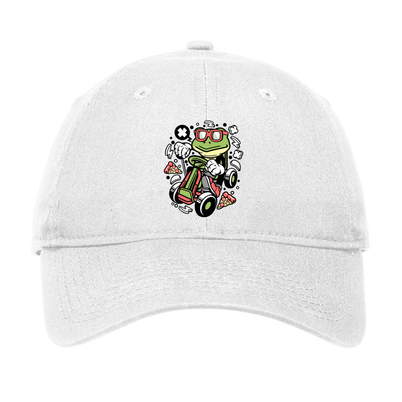 Frog Gokart Racer Adjustable Cap by dorothysmith | Artistshot