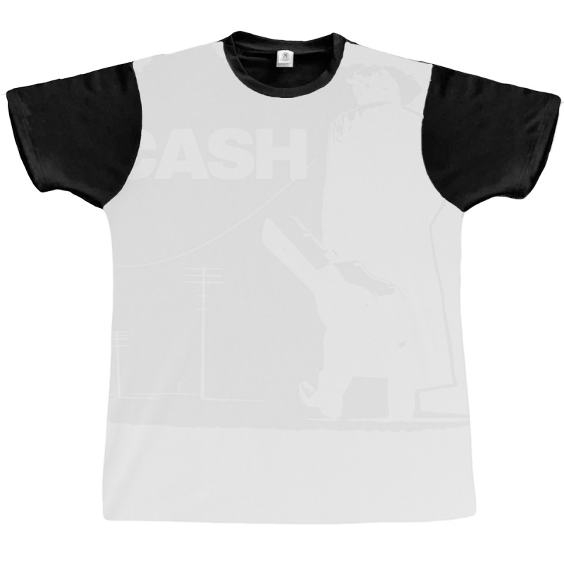 Johnny Cash White Graphic T-shirt | Artistshot