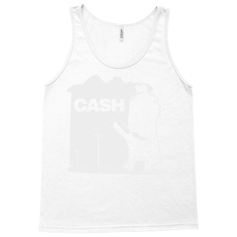 Johnny Cash White Tank Top | Artistshot