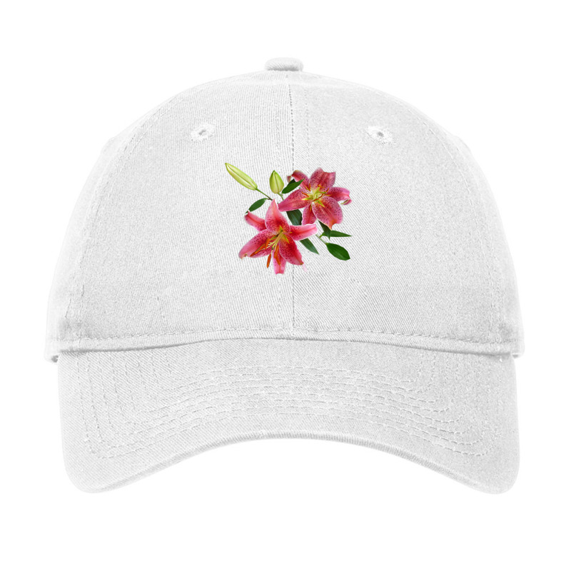 Stargazer Lily Great For Gardeners Flower Lovers T Adjustable Cap by mogakino | Artistshot