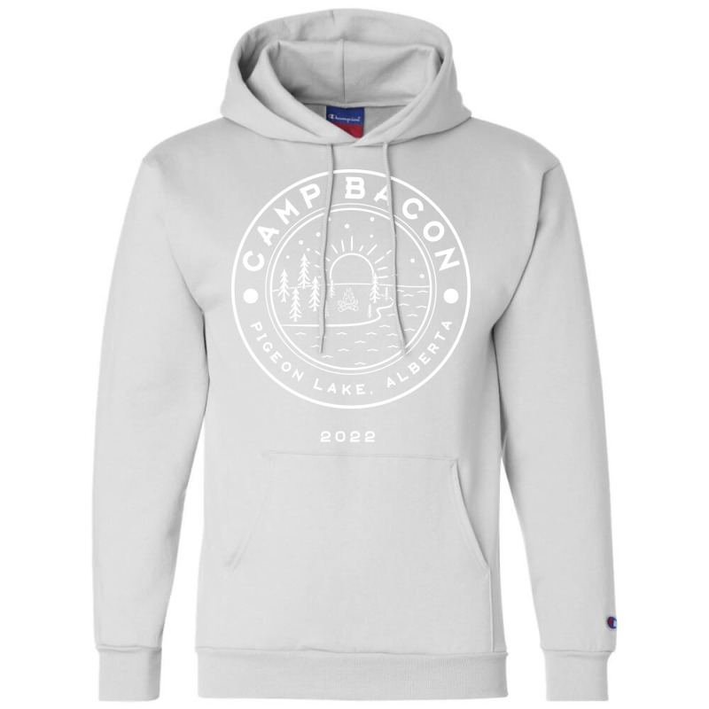 Camp Bacon 2022 White Small Champion Hoodie | Artistshot