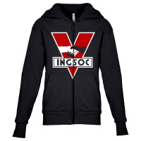 Ingsoc 1984 Youth Zipper Hoodie | Artistshot