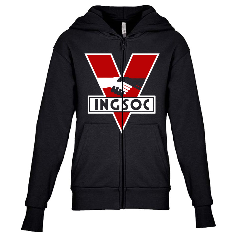 Ingsoc 1984 Youth Zipper Hoodie by Massee | Artistshot