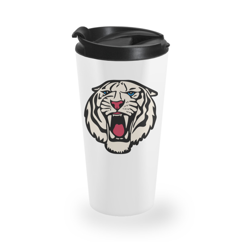 White Tiger Roar   White Tiger Travel Mug | Artistshot