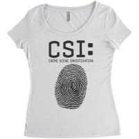 Csi Crime Scene Investigation, Fingerprint, Forens Women's Triblend Scoop T-shirt | Artistshot