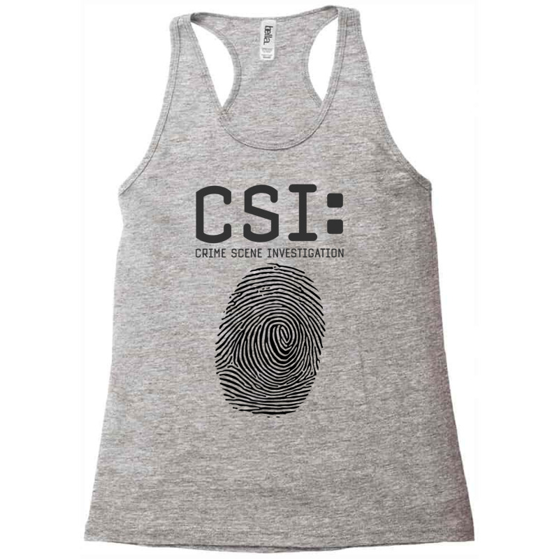 Csi Crime Scene Investigation, Fingerprint, Forens Racerback Tank by aiiluurosy | Artistshot