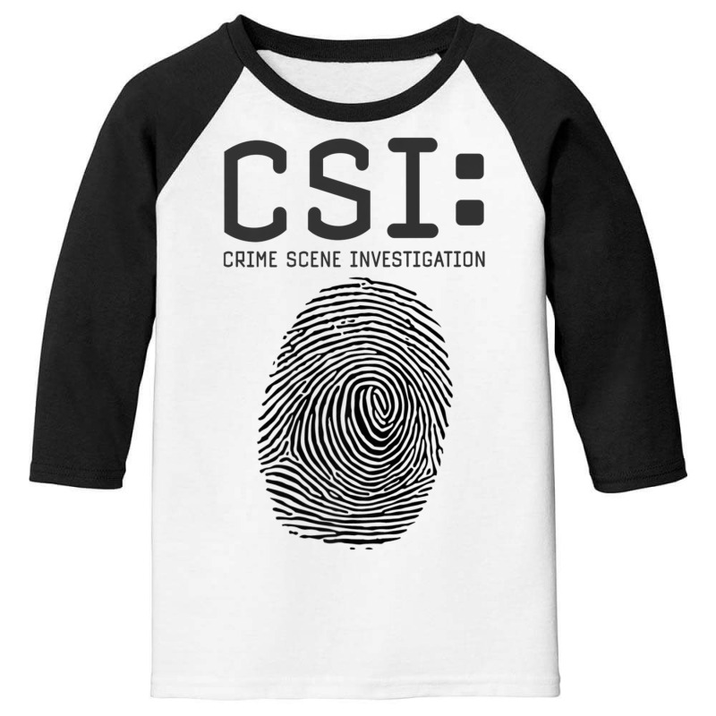 Csi Crime Scene Investigation, Fingerprint, Forens Youth 3/4 Sleeve by aiiluurosy | Artistshot