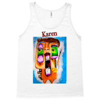 Karen   Red Text Tank Top | Artistshot