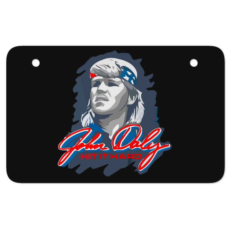 Rowdy Gentleman John Daly Atv License Plate | Artistshot