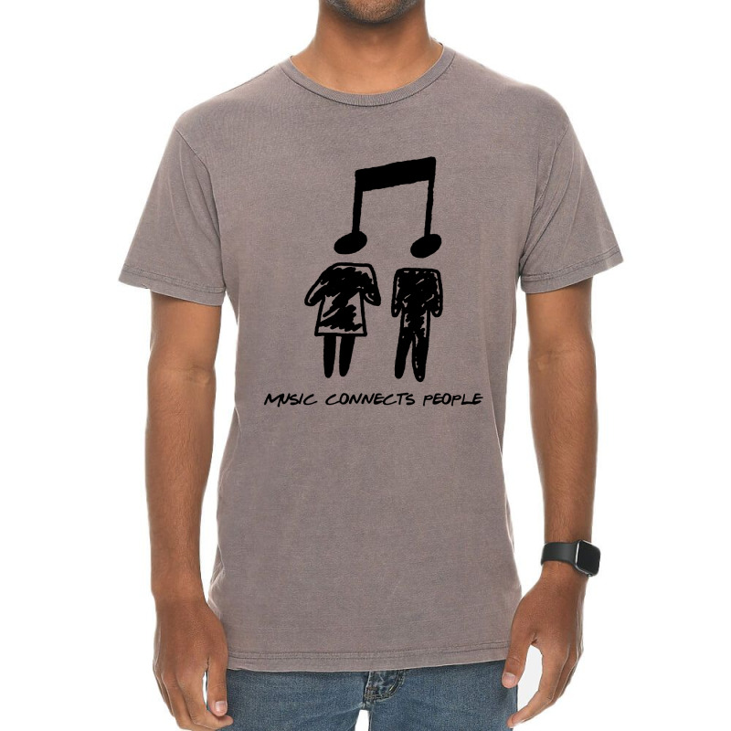 Music Connects People Vintage T-shirt | Artistshot