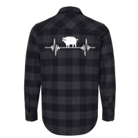 Heartbeat Pig Yellow Flannel Shirt | Artistshot