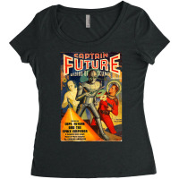 Captain Future Poster Women's Triblend Scoop T-shirt | Artistshot