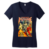 Captain Future Poster Women's V-neck T-shirt | Artistshot