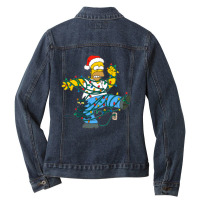 The Simpsons Milhouse Lamp Ladies Denim Jacket | Artistshot