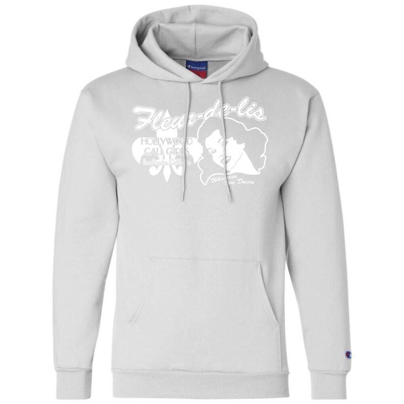 Fleur De Lis (white Print) Champion Hoodie | Artistshot