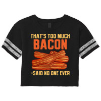 Bacon Pork Strips Foodie Bacon Lover Yellow Scorecard Crop Tee | Artistshot