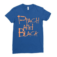 Peach And Black [worn Look] Ladies Fitted T-shirt | Artistshot