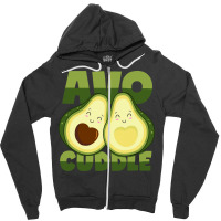 Avocado Hug Pun Cuddling Avocuddle Girl Zipper Hoodie | Artistshot