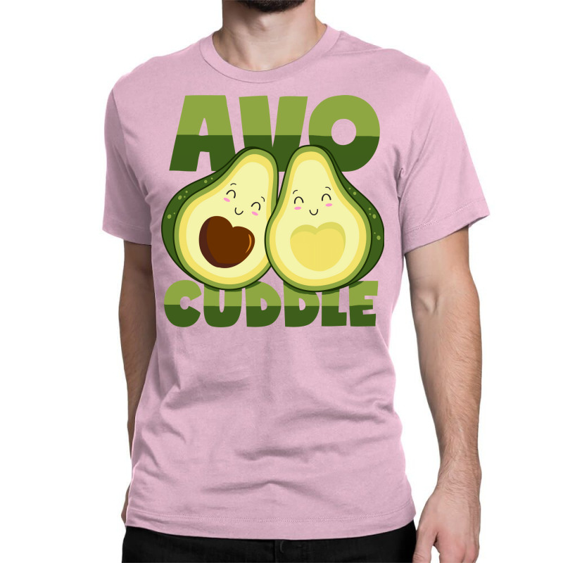 Avocado Hug Pun Cuddling Avocuddle Girl Classic T-shirt | Artistshot