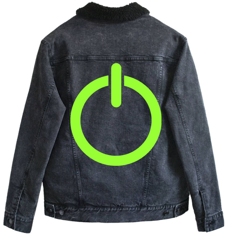 Power Up! Unisex Sherpa-Lined Denim Jacket by callisborcukd | Artistshot