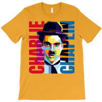 Charlie Chaplin Pop Art T-shirt | Artistshot