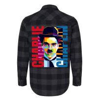 Charlie Chaplin Pop Art Flannel Shirt | Artistshot