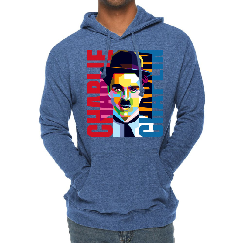 Charlie Chaplin Pop Art Lightweight Hoodie by bouzoshadzirh | Artistshot