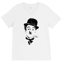 Charlie Chaplin Pop Art  1 V-neck Tee | Artistshot