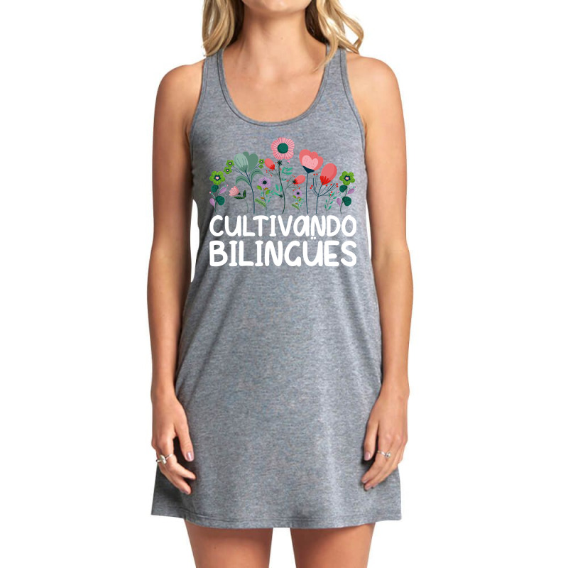 Cultivando Bilingües Spanish Teacher Spanish Teac Tank Dress by scrabeck | Artistshot