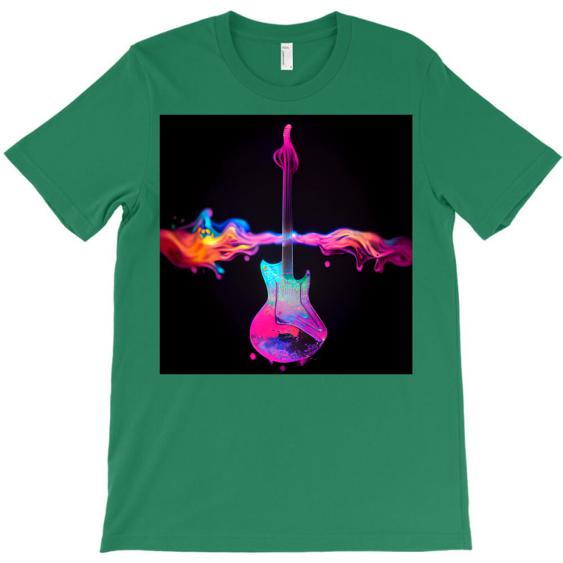 Radioactive Guitar On Colors T-Shirt by callisborcukd | Artistshot