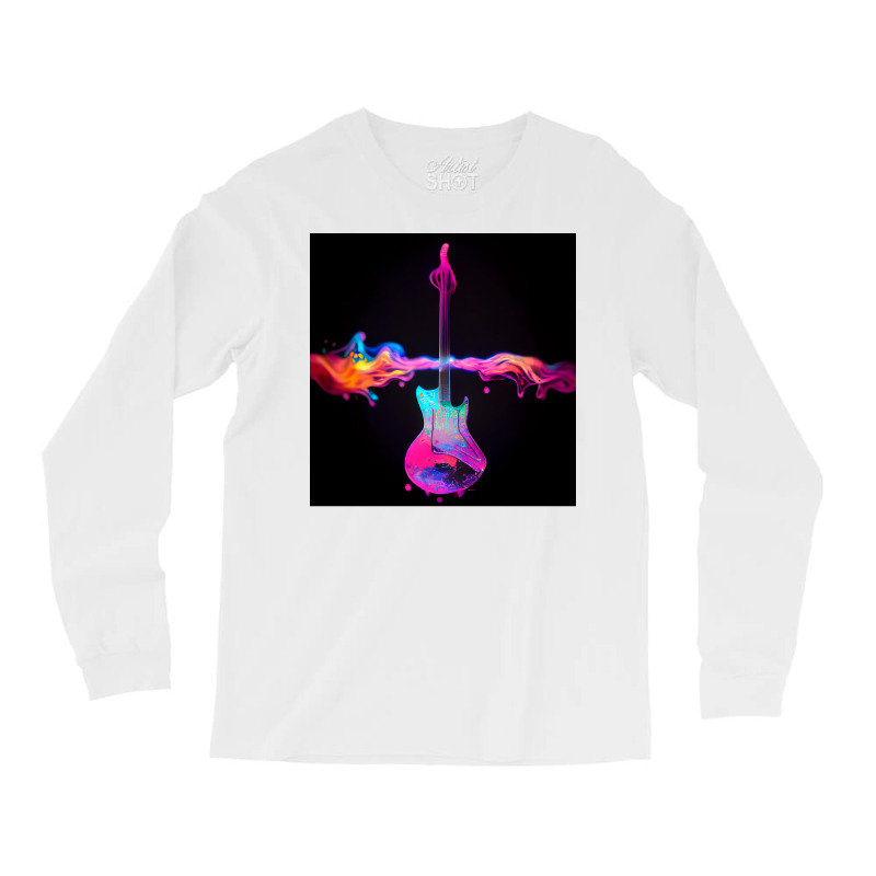 Radioactive Guitar On Colors Long Sleeve Shirts by callisborcukd | Artistshot