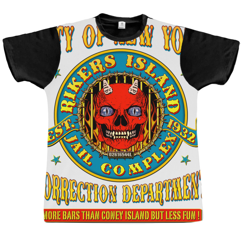 Rikers Island Graphic T-shirt by callisborcukd | Artistshot