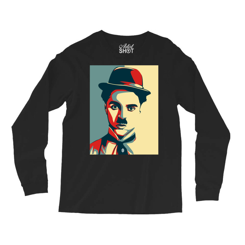 Charlie Chaplin Long Sleeve Shirts by bouzoshadzirh | Artistshot